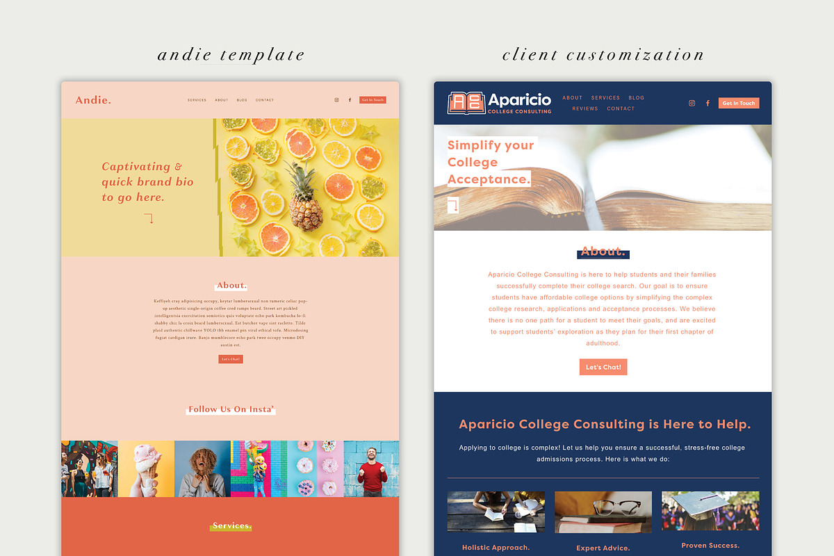 Andie | Squarespace Website Template, a Squarespace Template by Ryen Creative (Photo 5 of 5)