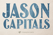 Jason Caps, a Serif Font by TypeFaith Fonts (Thumbnail 1 of 9)