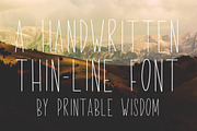 Skinny Minnie, a Sans Serif Font by Printable Wisdom (Thumbnail 4 of 4)
