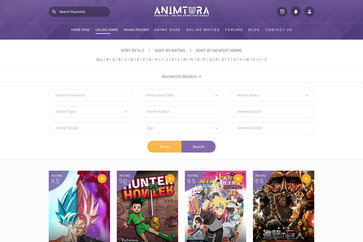 Animotra - Online Anime HTML+PSD, a Templates & Theme by Phenix Themes (Photo 14 of 15)