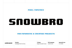 Snowbro - Pixel Typeface