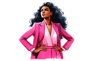 Watercolor Black Women Clip Art, a Graphic by CitraGraphics (Thumbnail 4 of 4)