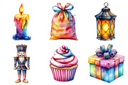 Merry & Bright Christmas Clipart, an Illustration by Daily.Designs (Thumbnail 3 of 3)