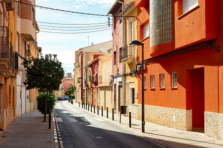 Street road Mediterranean architecture Spain, an Architecture Photo by joyt