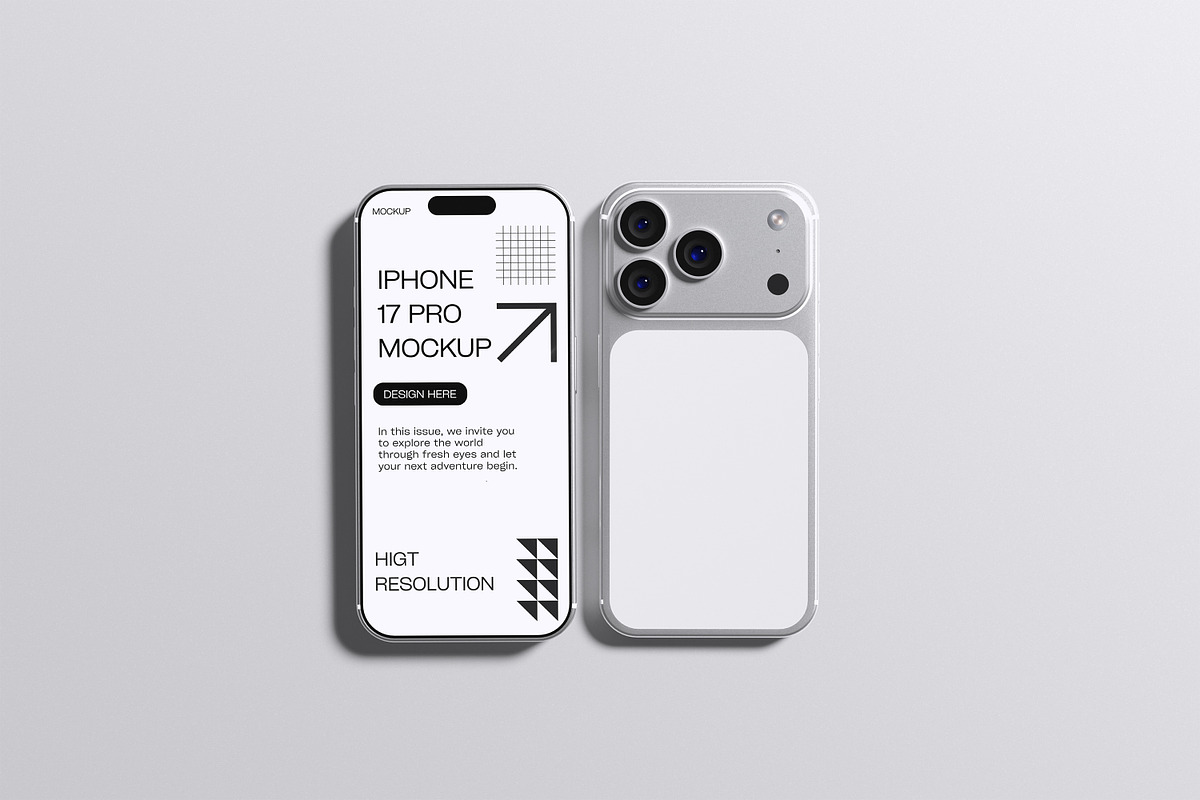 Iphone 17 Pro Mockup, an iPhone Mockup by Afif_studio (Photo 2 of 5)