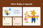 45 Animated Giraffe Vector Icons, an Emoji Icon by Brickclay (Thumbnail 2 of 4)