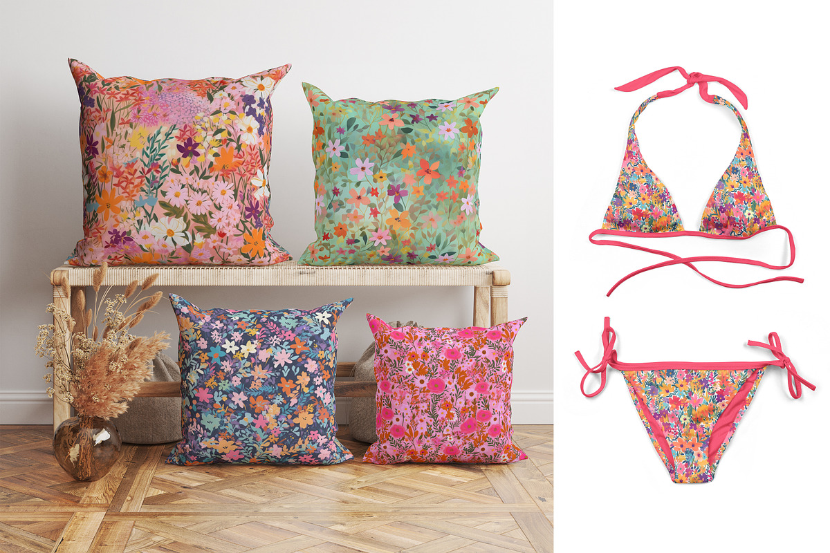 Fairy Ditsy Floral Patterns, a Pattern Graphic by Ninterints (Photo 9 of 19)