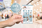 Business Card Template - Blue, a Business Card Template by SunshineStudioBoutique (Thumbnail 3 of 9)
