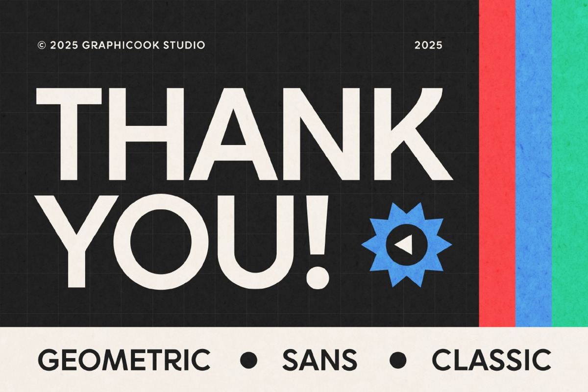 Retrotrics, a Sans Serif Font by graphicook (Photo 10 of 10)