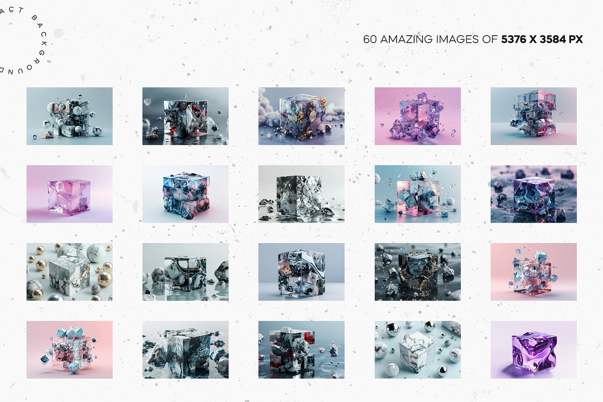 Multifaceted Abstract Cubes Ensemble, a Background Graphic by Lumeno (Photo 4 of 6)