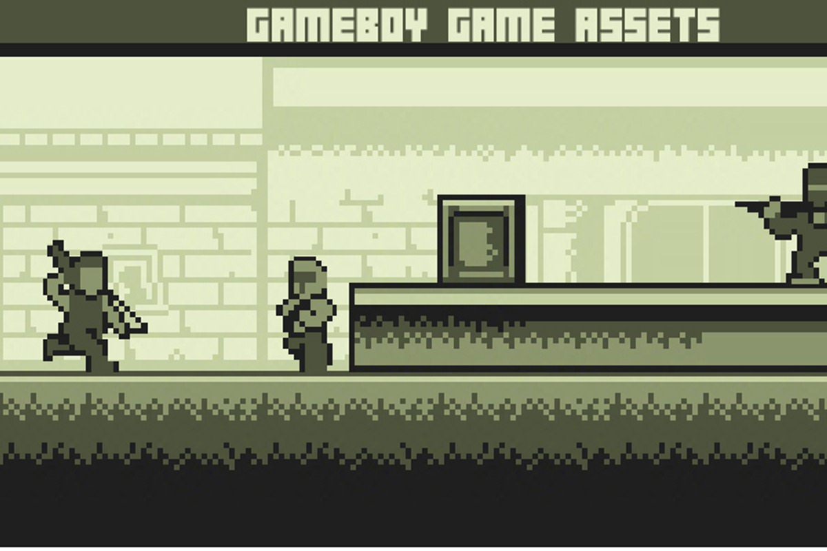 Gameboy Action Game Pack1, a Background Graphic by Fassous game assets (Photo 1 of 3)