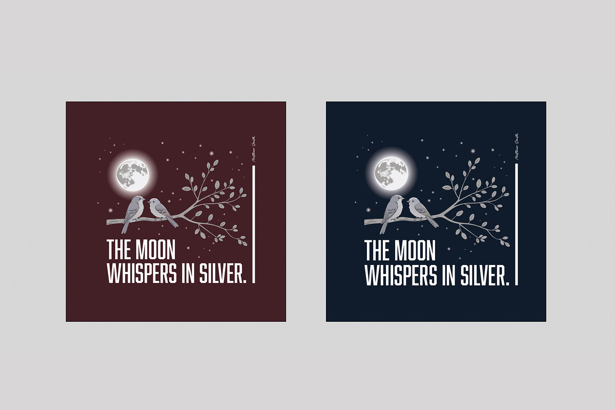 Artistic Moonlight Bird T Shirt preview 3