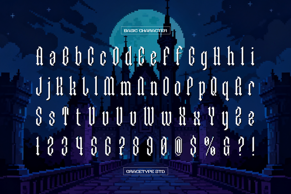 Chapelargo | Pixel Font, a Sans Serif Font by gracetype_studio (Photo 10 of 12)