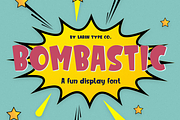 Bombastic, a Font by Larin Type Co. (Thumbnail 1 of 6)