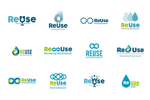 12 Water logo templates