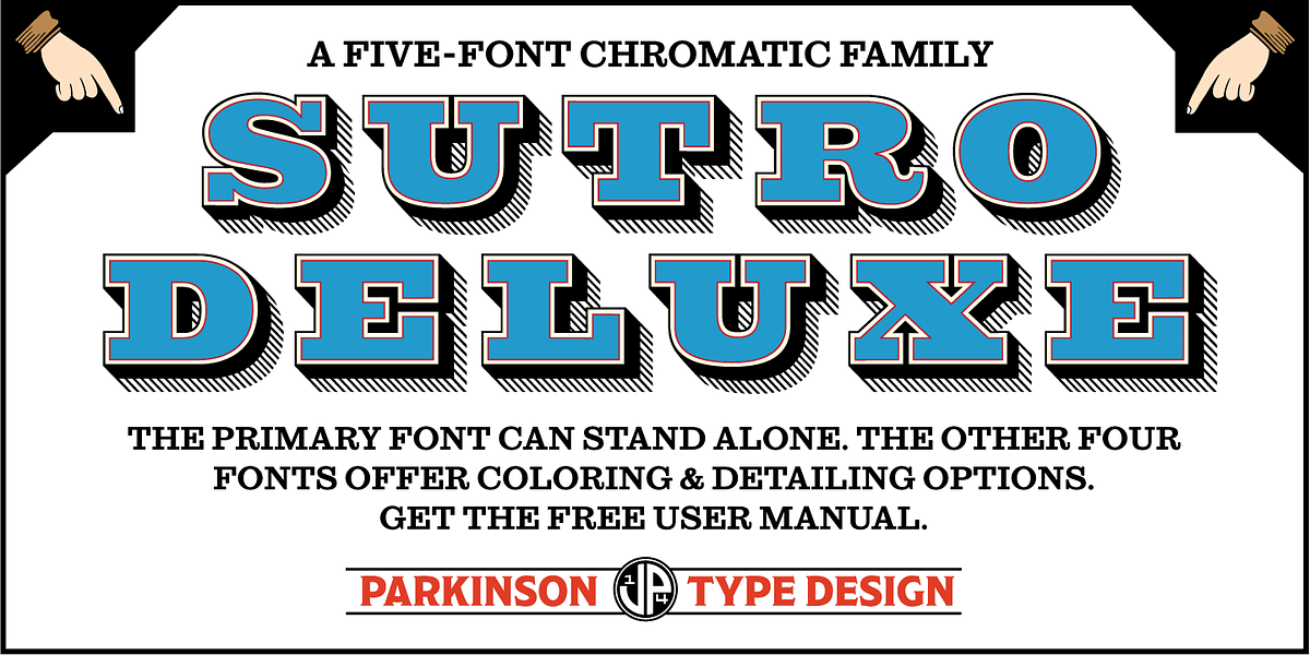 Sutro Deluxe, a Slab Serif Font by Parkinson Type Design (Photo 1 of 7)