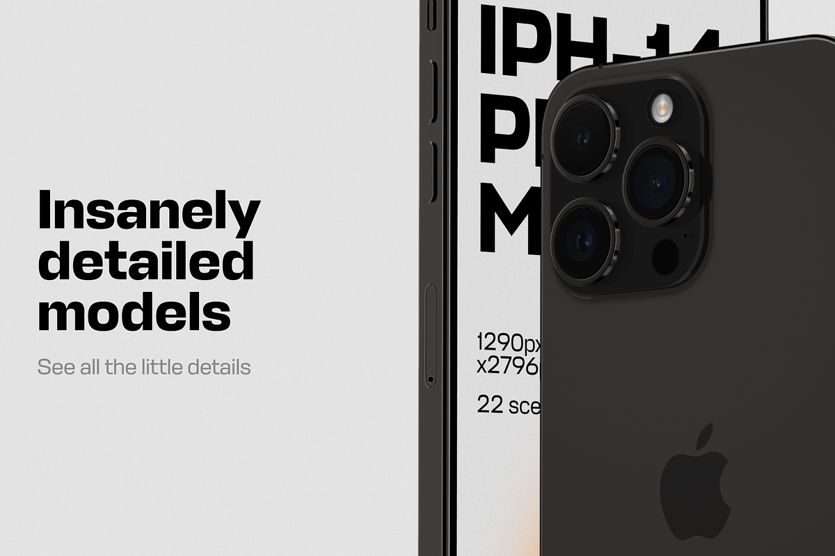 iPhone 14 Pro Max Mockups, an iPhone Mockup by 360 Mockups
