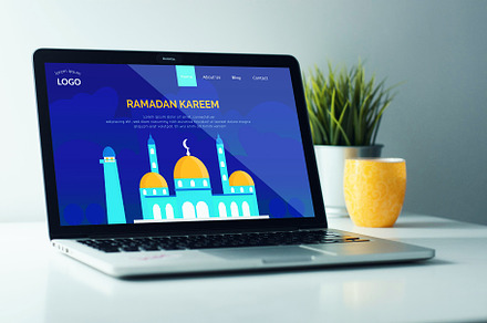 Landing Page Ramadan kareem, a Landing Page Template by bungamustia