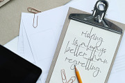 Anjany Sallentiny - Handwritten Font, a Script Font by StringLabs (Thumbnail 4 of 10)