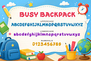 Busy Backpack, a Handwritten Font by Yoga Letter (Thumbnail 4 of 6)