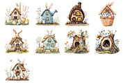 Easter Bunny House Clipart, an Illustration by Design Market (Thumbnail 2 of 3)