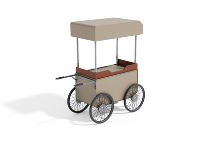 Coffee Cart 3D Model, an Object 3D Model by mrfauzi