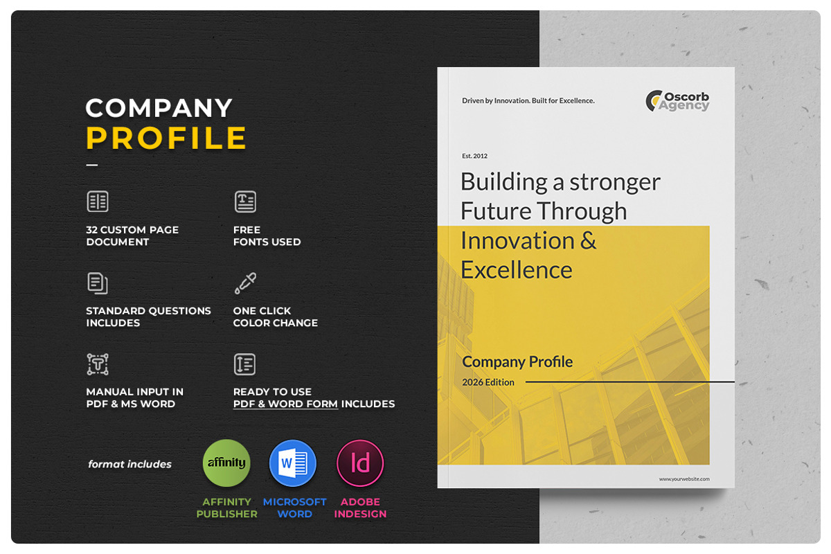 Company Profile, a Brochure Template by StudioGraficso (Photo 1 of 11)
