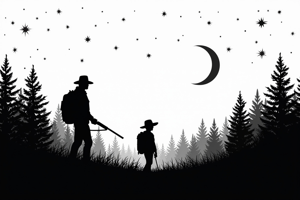 Camouflage Hunter Silhouette Vector, an Illustration by Amazin_art (Photo 7 of 10)