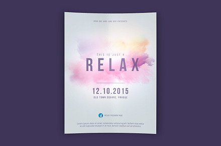 Relax Flyer PSD Template