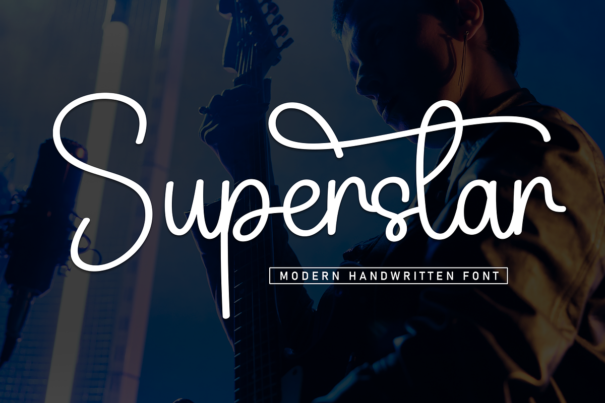 Superstar | Script Font, a Handwritten Font by Scratchones (Photo 1 of 9)