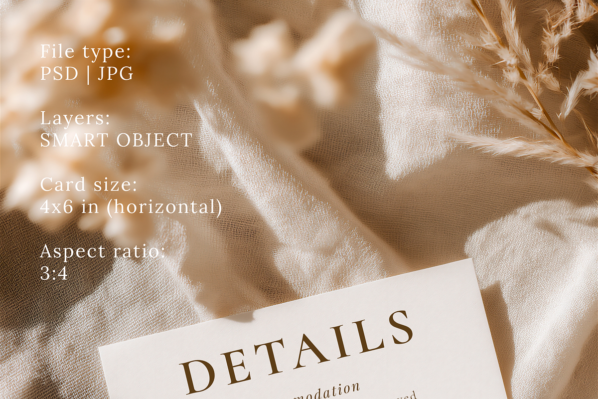 Neutral 4x6 Horizontal Card Mockup, a Product Mockup by Serenefeeling (Photo 3 of 6)