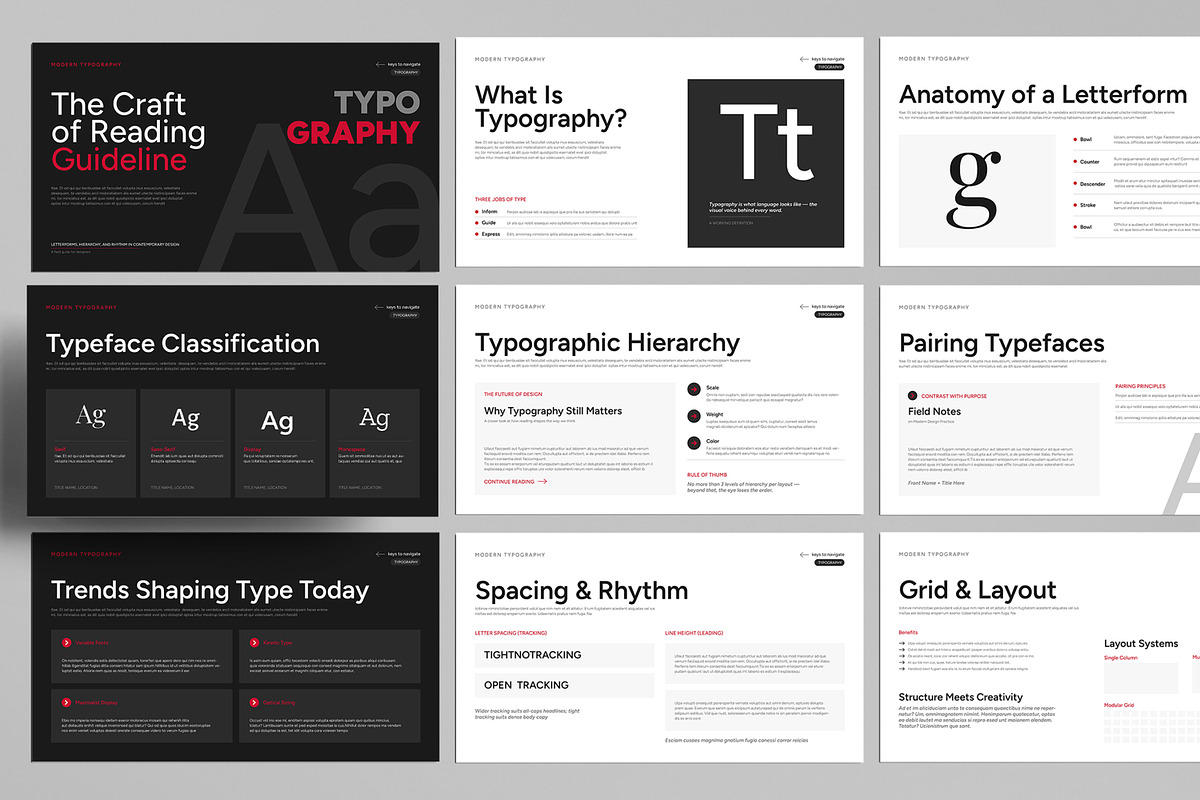 Typography Guideline Presentation, a Presentation Template by MightyDesign (Photo 1 of 7)