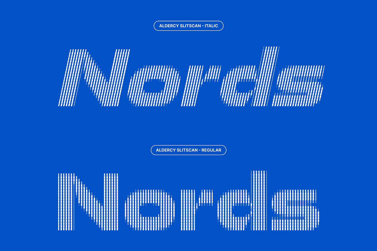 Aldercy Slitscan, a Sans Serif Font by Craft Supply Co. (Photo 3 of 8)
