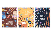Art tools, stationery set, templates, an Education Illustration by PaperTrident (Thumbnail 7 of 9)