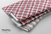 #79 Red & White Textile Design, a Pattern Graphic by Plaid4You (Thumbnail 3 of 9)