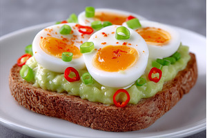 A keto diet-friendly breakfast, also, a Food & Drink Photo by ZinetroN