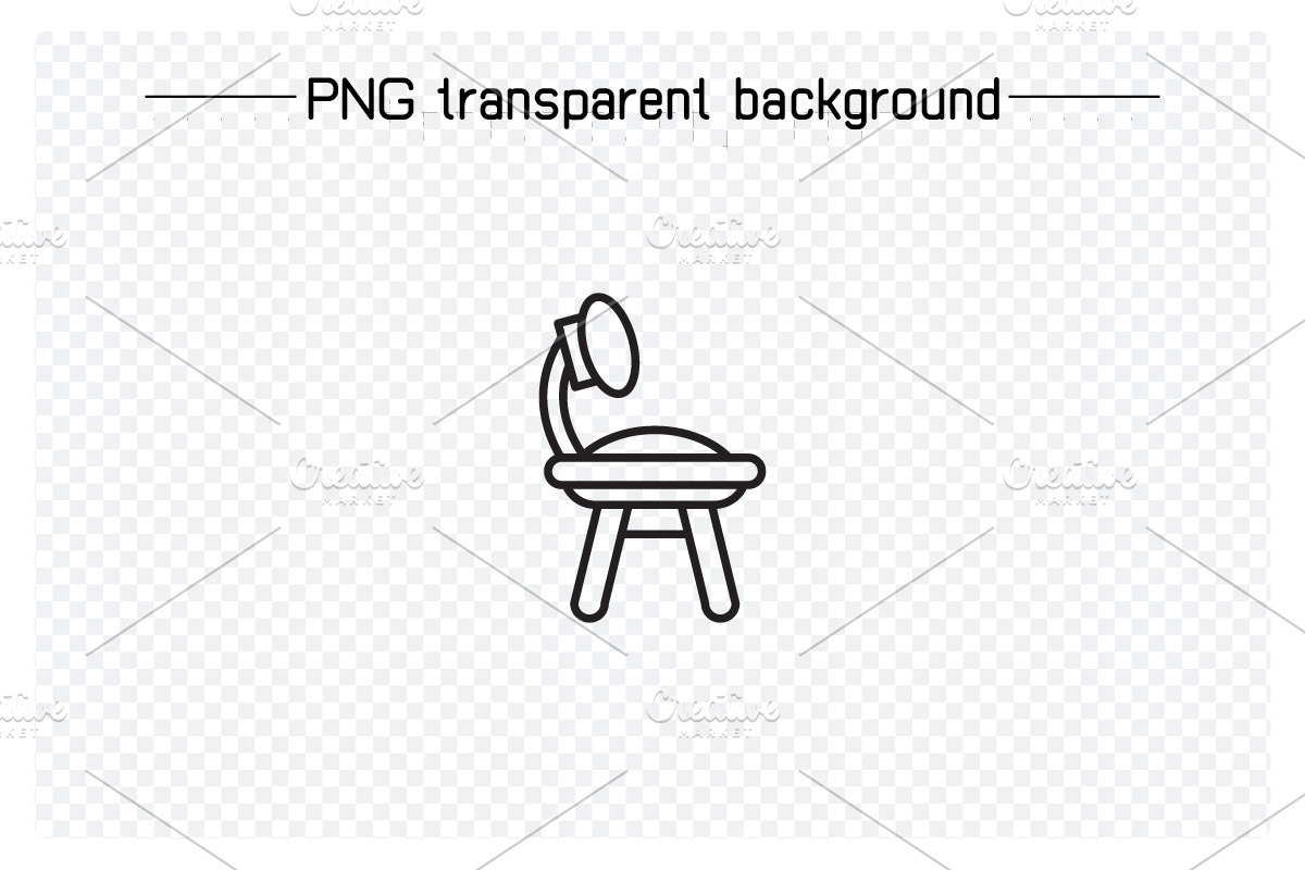 Chair Line Icons Set, an Outline Icon by Designfour (Photo 2 of 7)