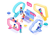 Online chat dating friendship, a Person Illustration by TAlex (Thumbnail 5 of 16)