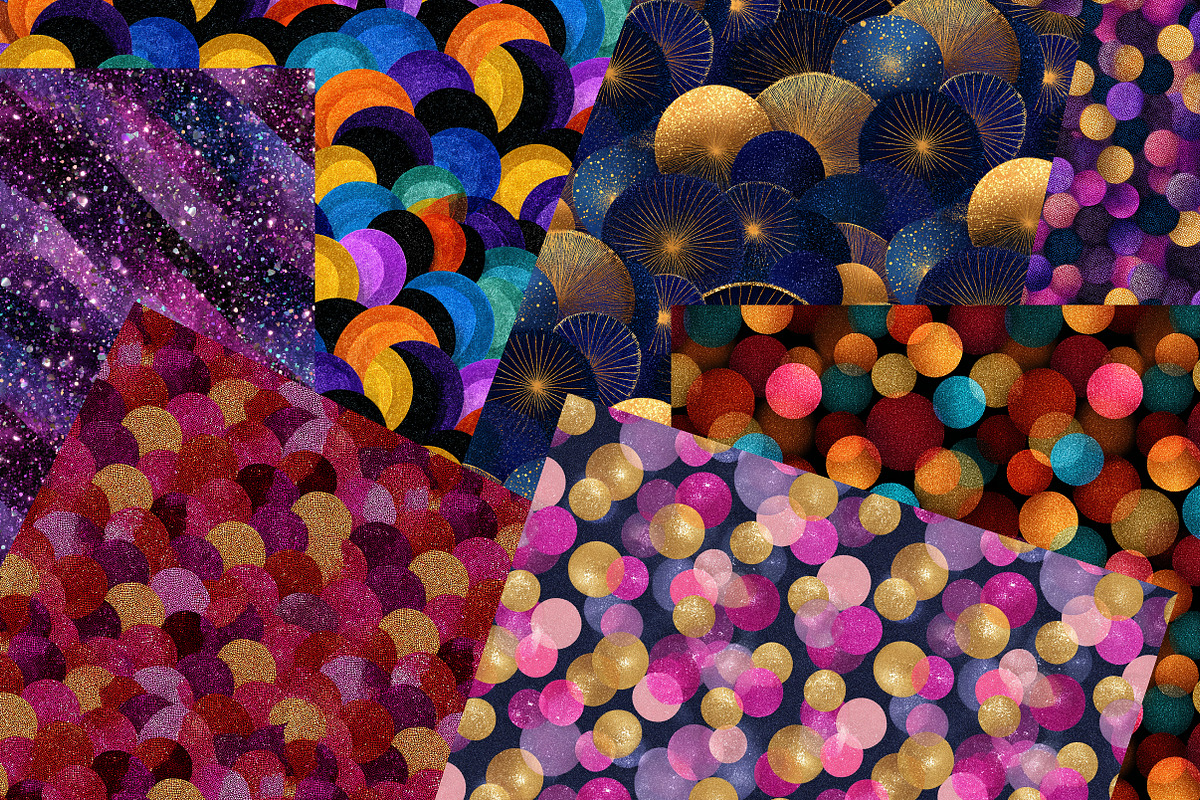 Disco Glitter Digital Paper, a Pattern Graphic by designcity5 (Photo 4 of 5)