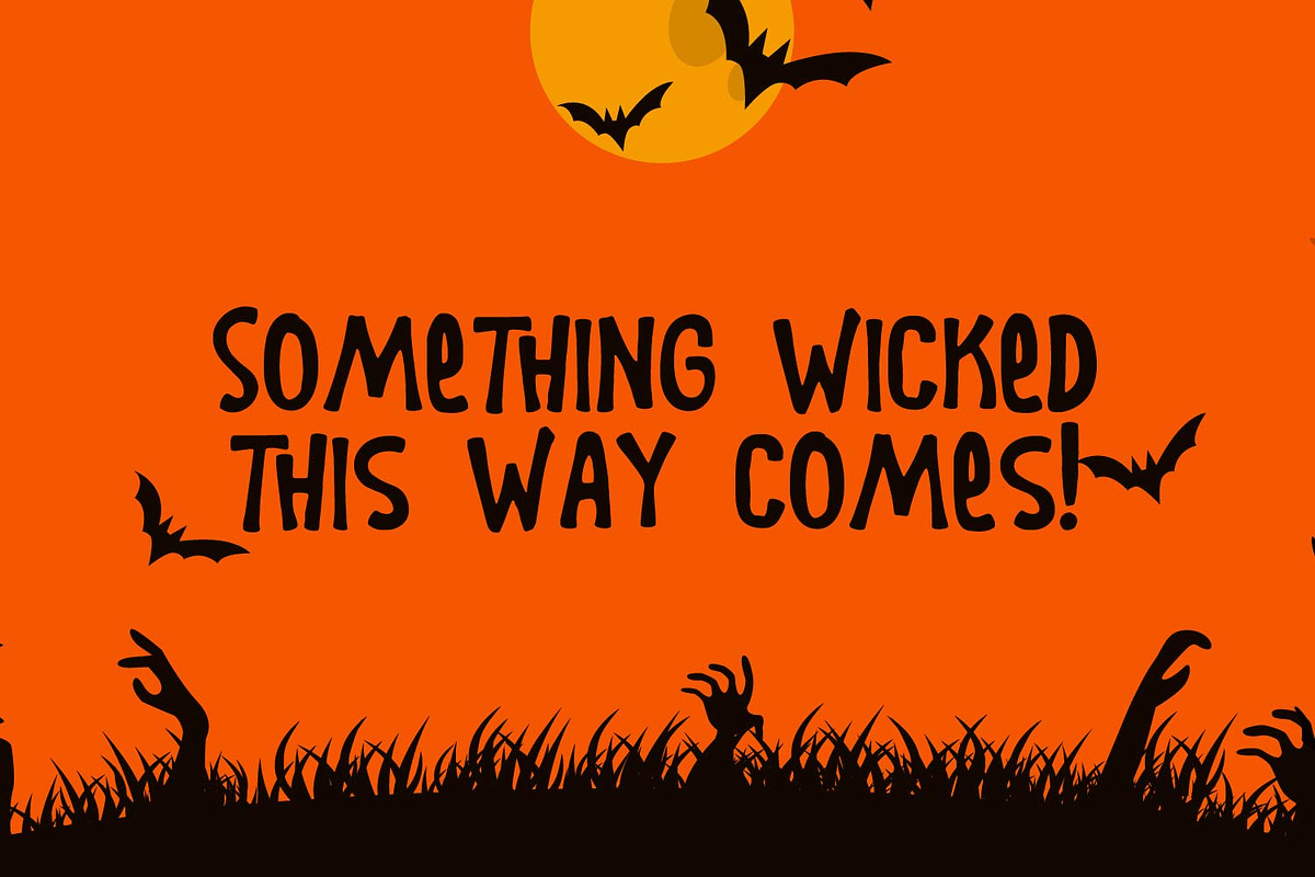 TrickyTreats - Halloween, a Handwritten Font by TrimStudio (Photo 7 of 9)