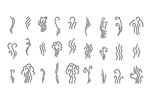 Steam and scent doodle, line swirls, an Object Illustration by winwin.art