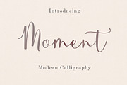 Moment, a Script Font by Amarlettering (Thumbnail 1 of 6)