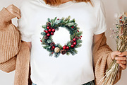 Midnight Cherry Christmas Clipart, an Illustration by Canvas Craft (Thumbnail 5 of 7)