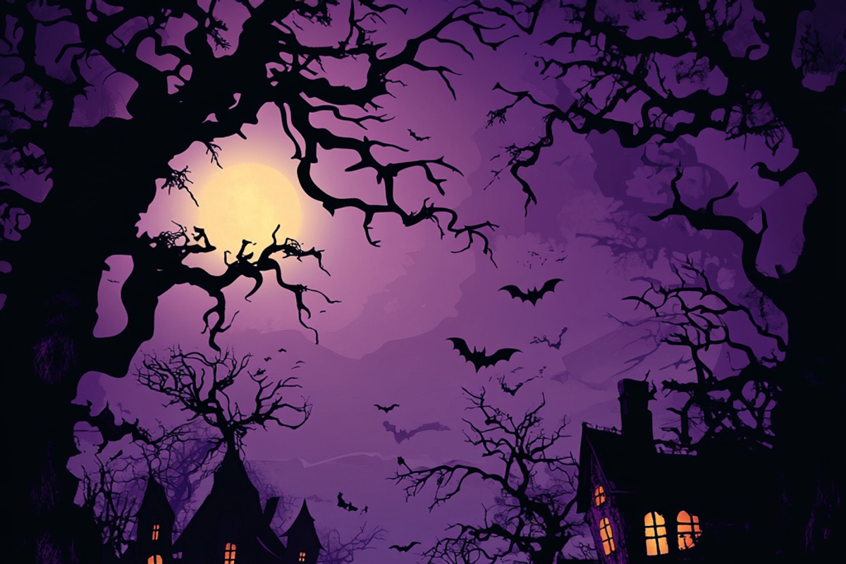 Spooky Silhouettes, a Background Graphic by Printable Treasure (Photo 2 of 10)