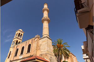 Historic Mosque Minaret and Bell, an Architecture Photo by kavalenkava