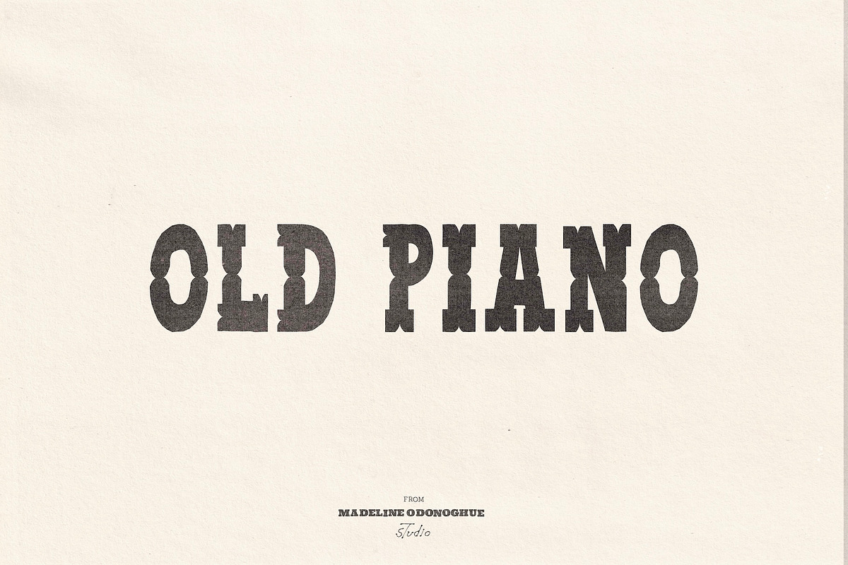Old Piano | Hand Crafted Font, a Handwritten Font by Madeline ODonoghue Design (Photo 10 of 10)
