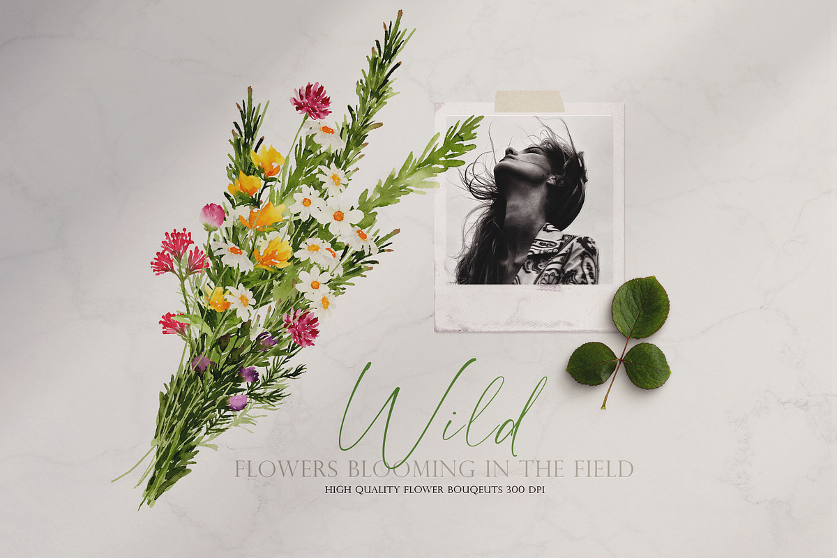 Watercolor flower -Wild flower, an Illustration by Beigetime (Photo 6 of 9)