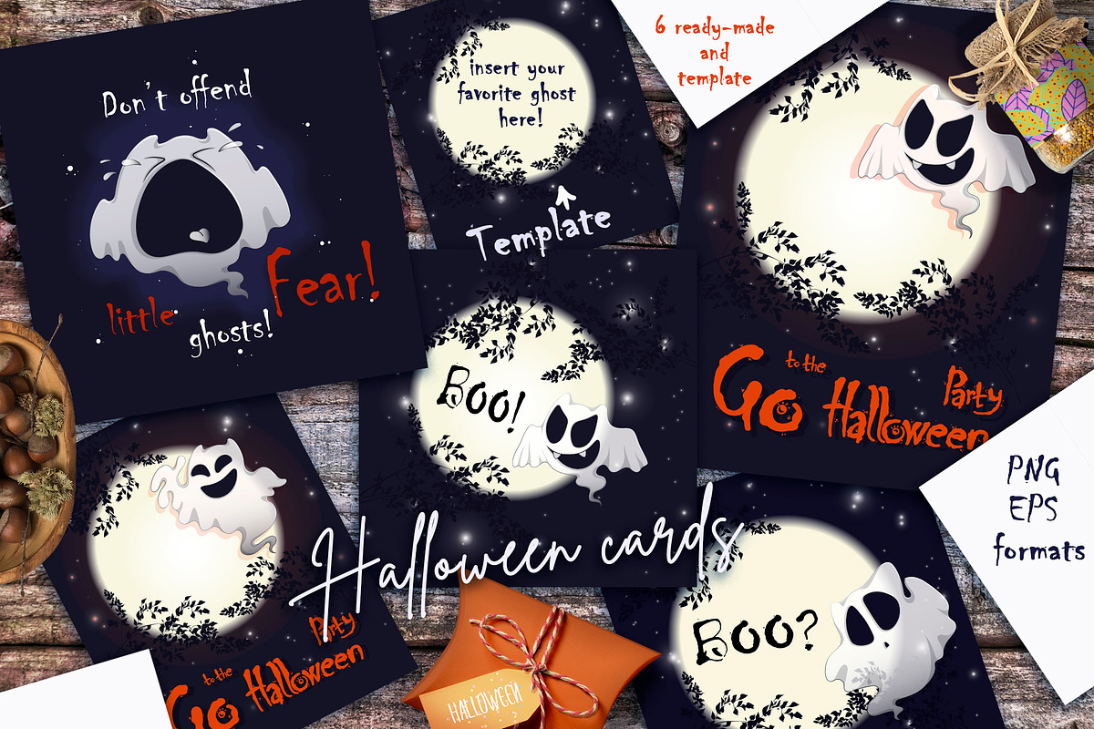 Cute ghosts., an Illustration by Maycat_store (Photo 6 of 8)