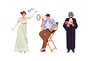 People of different professions set, a Work Illustration by PaperTrident (Thumbnail 9 of 22)