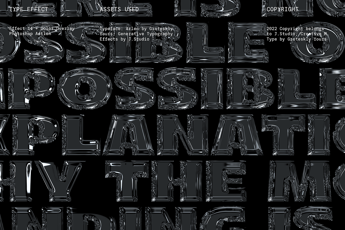 Generative Type Effects, an Action Add-On by J.Studio